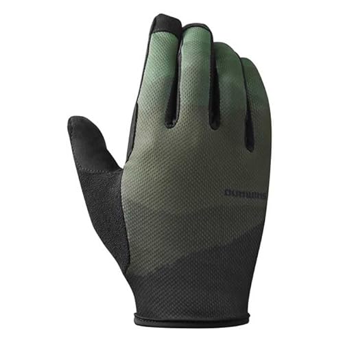 SHIMANO Unisex-Adult Trailhandschuhe Handschuhe, Grün, one Size von SHIMANO