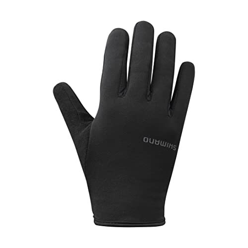 SHIMANO Unisex Leichte Thermo-Handschuhe, schwarz, Größe M von SHIMANO