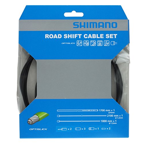Shimano OPTISLICK Schaltzug-Set Road schwarz 2016 Schaltzug/-hülle, Ø 1.2 mm x 1800 mm von SHIMANO