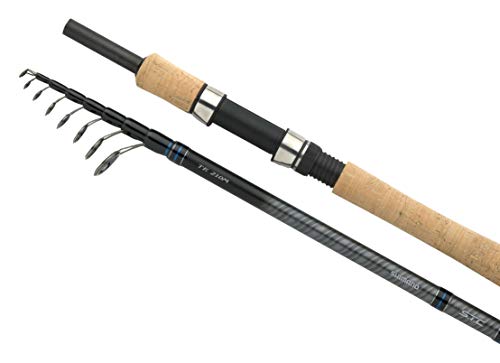 Shimano Teleskoprute Reiserute STC Mini Tele Travel Spin 210 M 2,10m 10-30g, Schwarz Schwarz von SHIMANO