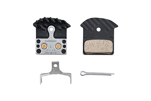 SHIMANO Unisex – Erwachsene J04C Scheibenbremsbelag, Schwarz, Silber, Einheitsgröße von SHIMANO