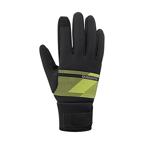 Shimano Windbreak Thermo Handschuhe Herren schwarz/gelb von SHIMANO