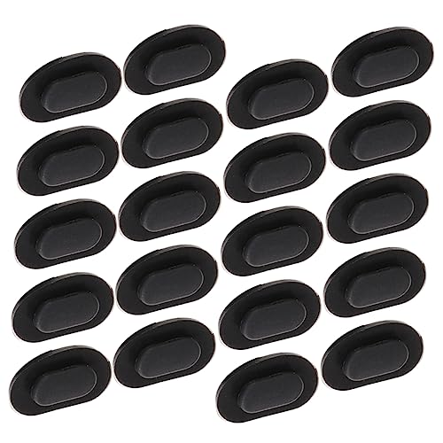 SHINEOFI 40 Stück Brillen Nasenpads Schwarz Antirutsch Brillenpolster Komfortabel Leicht Für Sonnenbrillen Lesebrillen Metallfassung Geeignet von SHINEOFI