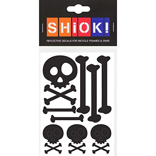 SHIOK! RAHMENAUFKLEBER Skull & Bones (Black) von SHIOK!