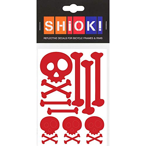 SHIOK! RAHMENAUFKLEBER Skull & Bones (Red) von SHIOK!