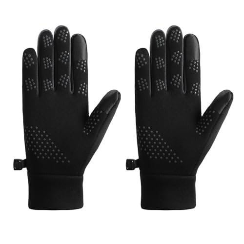 SHOOYIO Damen-Fäustlinge mit Touchscreen, warme Handschuhe, Anti-Verlust-Schnalle, wasserdichte Fäustlinge für Damen, Fahrradzubehör von SHOOYIO