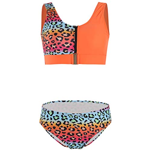 SHOOYIO Frauen Zwei Set Leopard Streifen Gedruckt Badeanzug Push Up Gepolsterte Surfen Badeanzug Sportliche Beachwear S-2XL Bikinis Sets Für Frauen von SHOOYIO