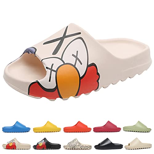 SHUOJIA Cozy Slides, Pantoffeln Herren Damen Badelatschen Strand Sandale rutschfeste Hausschuhe Home Slippers Sommer Pantoletten (Cartoon 1,4UK) von SHUOJIA