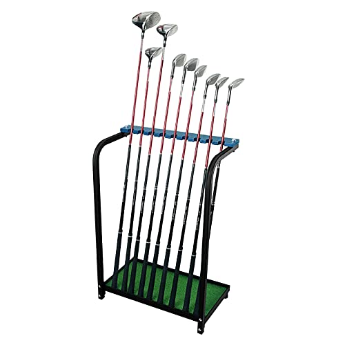 Golfschläger Ständer Golfschlägersätze Metall Regal Golfschläger-Präsentationsständer 9 Schläger für Golfplatz Indoor Golfclubs 27,56 x 10,83 x 19,69 Zoll von SHZICMY