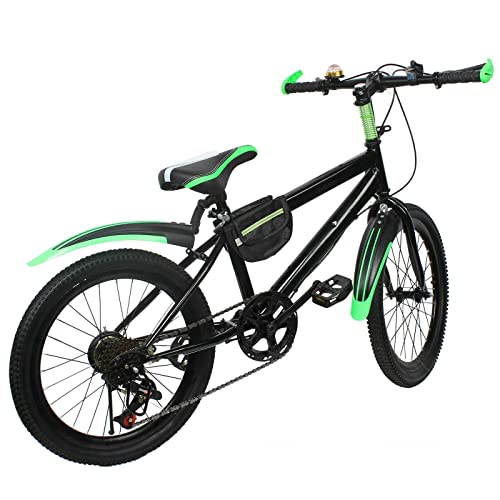 Mountainbike Kinder Jungen Fahrrad Kinderfahrrad Bike Doppelscheibenbremse Grün 20 Zoll 6 Gang von SHZICMY