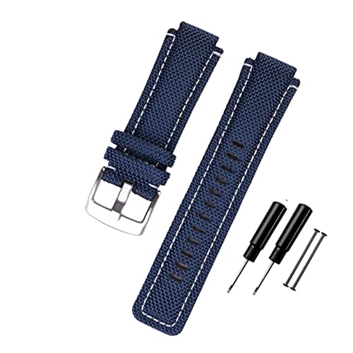 24 * 16 mm passend für Timex T2N720 T2N721 TW2T76500 6300 6400 Serie Nylon + Leder Ersatzuhrenarmband für Männer Frauen von SIBEG