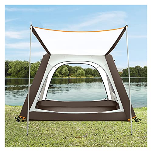 Automatische Campingzelte für 6 Personen, Pop-Up-Zelt, wasserdichte Belüftung, Familienzelt, sofortiger Unterschlupf, doppelschichtiges Rucksackzelt, einfacher Aufbau, Sonnenschutz mit UV-Schutz von SIBEG