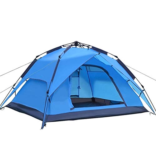 Automatisches Campingzelt für 3–4 Personen, Familienzelt, doppelschichtig, sofortiger Aufbau, tragbares Zelt, Familiencampingzelt von SIBEG