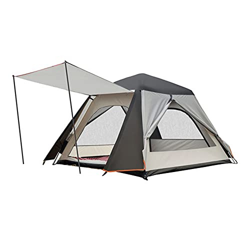 Automatisches Pop-up-Zelt für 3–4 Personen mit Veranda, Outdoor-Glamping, Camping-Tipi, tragbar, wasserdicht, großer Raum, Zelte für Outdoor-Camping, Wandern, Angeln von SIBEG