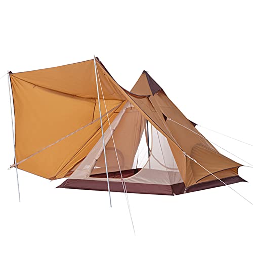 Große Zelte für Outdoor-Camping für 4 Personen, Pyramidenzelt, doppelschichtig, indische Strandzelte, regenfest, Sonnenschutz, legeres Picknick, Camping, mongolisches Jurtenzelt, Wanderschutz von SIBEG