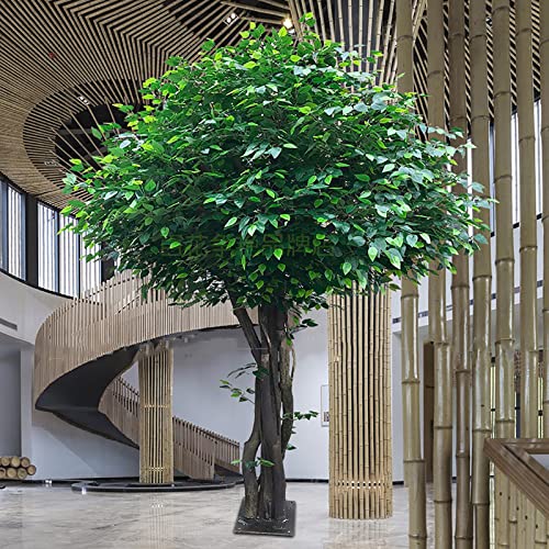 Künstlicher Banyanbaum, großer Banyanbaum für die Landschaftsgestaltung, für moderne Hochzeit, Innen- und Außendekoration, Simulation grüner Pflanzen, perfektes Einweihungsgeschenk, Grün – 2 x 1,5 m von SIBEG