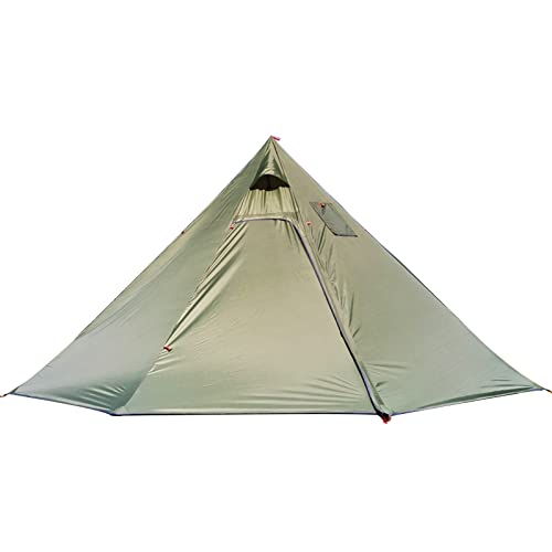 Pyramidenzelt, heiße Zelte mit Herdlochfenstern, Outdoor-Camping, Familien-Tipi, Indianerzelt für 2–4 Personen, für Outdoor-Reisen, Wanderzubehör von SIBEG