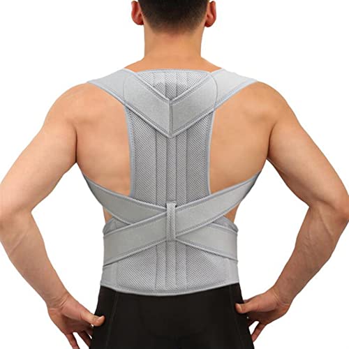 SIBEG Atmungsaktives Verhaltenskorsett für die Wirbelsäule, Rückendehner, orthopädischer Rücken, verstellbare Haltungskorrektur, Lendenwirbelsäulen-Rückenstütze (Größe: L) von SIBEG