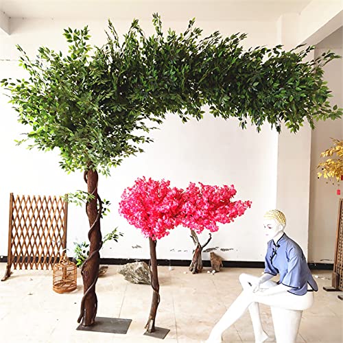SIBEG Große künstliche grüne Banyan-Bäume, Simulationspflanzen, Innendekoration, Baum, Hotel-Innendekoration, Wohnzimmer, Hochzeit, Hotel, Einkaufszentrum, Dekoration, 4 x 4 m von SIBEG