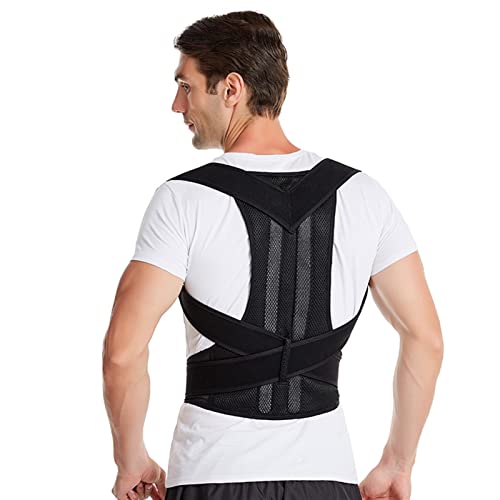 SIBEG Haltungskorrektur für geraden Rücken, Schulter- und Lendenwirbelstütze, Wirbelsäulenstützgürtel, Verstellbarer Korsett-Korrekturgürtel (Größe: M) von SIBEG