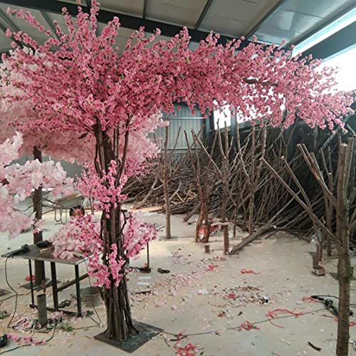 SIBEG Japanische künstliche Kirschblütenbäume, große rosa Pflanze, Wunschbaum, handgefertigte künstliche Seidenblumen, Party, Restaurant, Einkaufszentrum, Dekoration, 2,5 x 2,2 m/8,2 x 7,2 Fuß von SIBEG