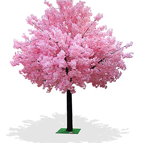 SIBEG Künstliche Pfirsichblütenbäume, Wunschbaum, Hellrosa Baum, für drinnen und draußen, für Zuhause, Büro, Party, Hochzeit, Einkaufszentrum, künstliche Pflanze, Rosa – 1,5 x 1,5 m von SIBEG
