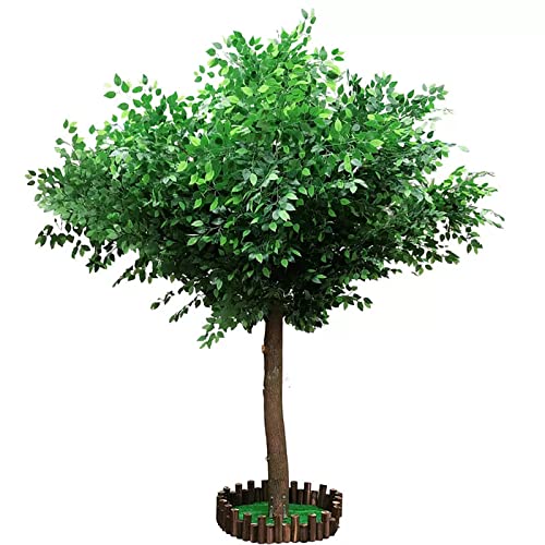 SIBEG Künstliche grüne Banyan-Bäume, Simulationspflanzen, Innendekorationsbaum, künstlicher Bonsai-Baum für Büro, Schlafzimmer, Wohnzimmer, Party, DIY, Hochzeitsdekoration, 4 x 4 m von SIBEG