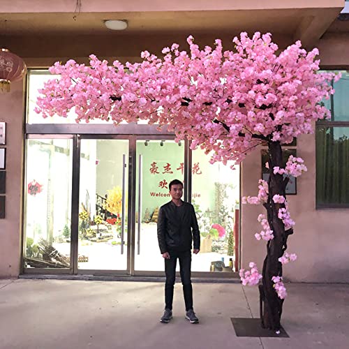 SIBEG Künstlicher Kirschblütenbaum, japanischer künstlicher Kirschblüten-Kunstbaum, Kirschblütenbaum, Kirschblüten-Dekor für Hochzeitsaktivitäten, rosa, 2,5 x 2,5 m von SIBEG