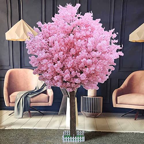 SIBEG Künstlicher Kirschblütenbaum für Hochzeiten, Blumendekoration, künstliche Kirschblütenbäume, rosa, künstliche Sakura-Blume, für drinnen und draußen, Rosa, 1,8 m von SIBEG