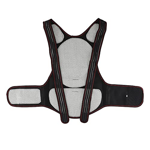 Therapiegürtel Rückenhaltungskorrektur Wirbelsäule Rücken Lendenwirbelgürtel Selbsterwärmende Rückenstütze Taillenbandage Magnetischer Heizungskorrektor (Größe: L (108 Stück Magnete)) von SIBEG