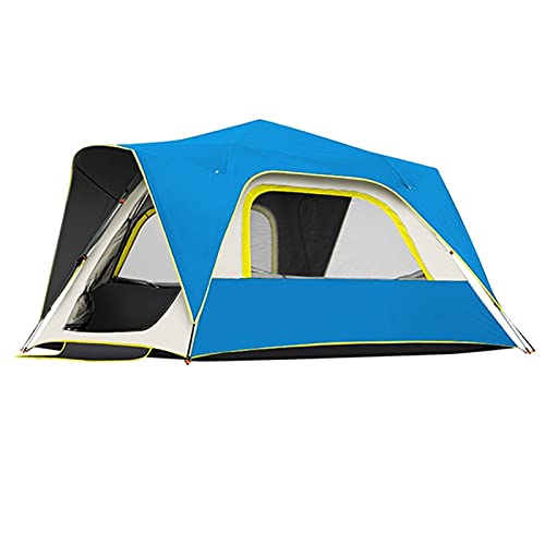 Wasserdichtes Zelt für Camping, 4-Personen-Zelt, Familienzelt, Pop-Up-Zelt, 2 Netzfenster für Belüftung, Pop-Up-Zelte für Camping, Picknick, Party, automatisches, sofort tragbares Kuppelzelt von SIBEG