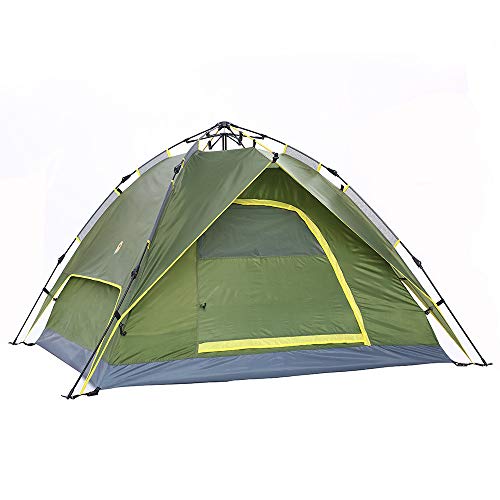 Zelt 2–3 Mann Pop-Up-Zelt, hydraulischer UV-Schutz, Strandzelt, automatische Kuppelzelte, Familien-Sonnenzelt für Wandern, Reisen (grün) von SIBEG