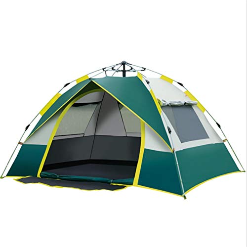Zelt Automatisches Campingzelt für 3–4 Personen, einfacher, sofortiger Aufbau, touristisches Familien-Rucksackzelt zum Wandern, Angeln, für Wanderreisen von SIBEG