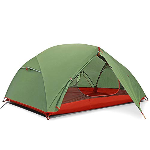 Zelt Outdoor Camping Ausrüstung Zelt 1-2 Personen Doppeldeck Campingzelt Wasserdichtes Zelt für Wanderreisen von SIBEG