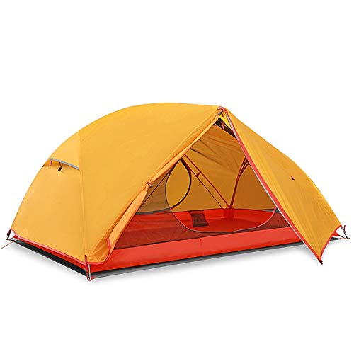 Zelt Outdoor Camping Ausrüstung Zelt 1-2 Personen Doppeldeck Campingzelt Wasserdichtes Zelt für Wanderreisen von SIBEG