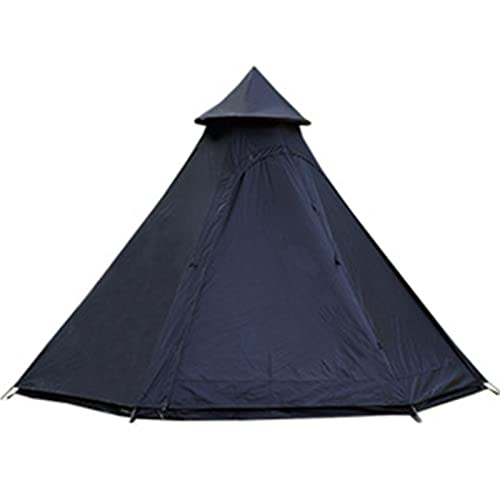Zelte für Camping 4 Personen, wasserdichtes Pyramiden-Tipi-Zelt, Erwachsenenzelt, wasserdichtes doppelschichtiges Indianerzelt, Jurtenzelt, Turmpfosten-Glockenzelt für Familienausflüge im Freien von SIBEG