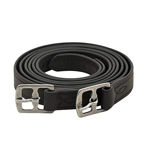 Sie Wickelauflage, superweich, Steigbügelleder, Dunkelbraun, 152,4 cm von SIE EQUESTRIAN