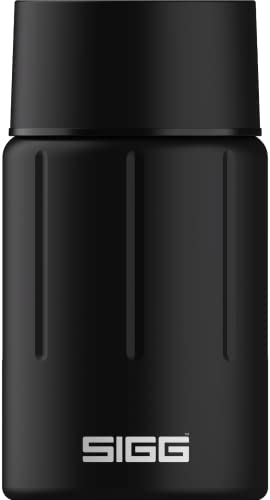 SIGG Gemstone Food Jar Obsidian (0.75 L), isolierter Essensbehälter für Büro, Schule und Outdoor, Thermobehälter aus hochwertigem 18/8 Edelstahl von SIGG