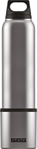 SIGG Hot & Cold Brushed Thermo Trinkflasche (1 L), schadstofffreie und isolierte Trinkflasche, auslaufsichere Thermo-Flasche aus Edelstahl von SIGG