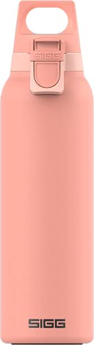 SIGG Hot & Cold ONE Light Shy Pink (0.55 L) Thermo Trinkflasche, schadstofffreie und isolierte Edelstahl Trinkflasche, einhändig bedienbare Outdoor Thermo-Flasche von SIGG