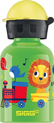 SIGG - Alu Trinkflasche Kinder - KBT Jungle train - Auslaufsicher - Federleicht - BPA-frei - Klimaneutral Zertifiziert - Grün - 0,3L von SIGG
