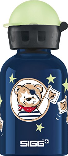 SIGG Little Pirates Kinder Trinkflasche (0.3 L), schadstofffreie Kinderflasche mit auslaufsicherem Deckel, federleichte Trinkflasche aus Aluminium von SIGG