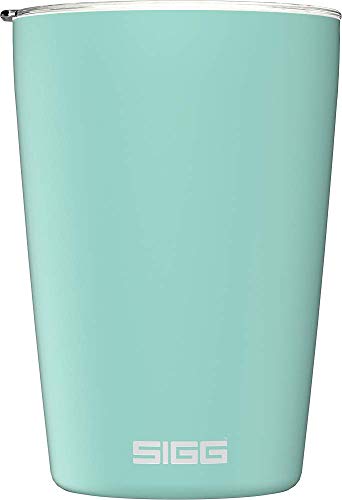 SIGG Neso Cup Glacier Thermobecher (0.3 L), schadstofffreier und isolierter Kaffeebecher, Coffee to go Becher aus 18/8 Edelstahl, mit Keramik Pure Ceram Beschichtung von SIGG