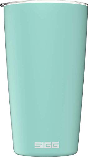 SIGG Neso Cup Glacier Thermobecher (0.4 L), schadstofffreier und isolierter Kaffeebecher, Coffee to go Becher aus 18/8 Edelstahl, mit Keramik Pure Ceram Beschichtung von SIGG