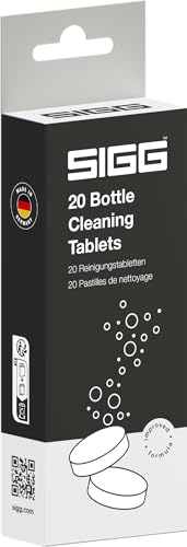 SIGG Reinigungstabletten für Trinkflasche - Bottle Clean Tablets - 20 Reinigungstabletten zur Handwäsche, für eine schnelle und einfache Flaschenreinigung von SIGG