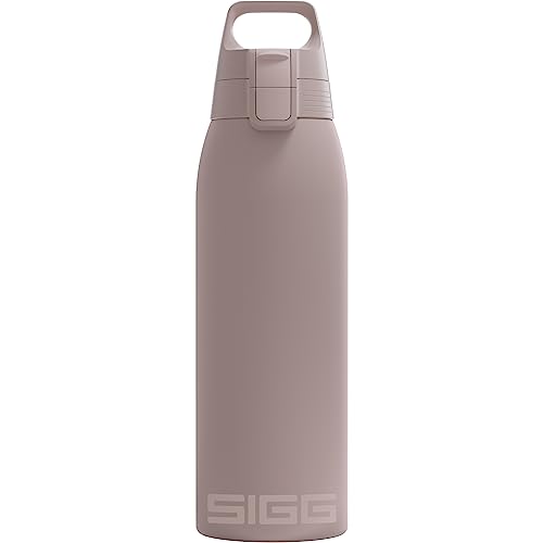 SIGG - Isolierte Trinkflasche - Shield Therm One Dusk - Für kohlensäurehaltige Getränke geeignet - Auslaufsicher - Spülmaschinenfest - BPA-frei - 90% recycelter Edelstahl - Pink - 1L von SIGG
