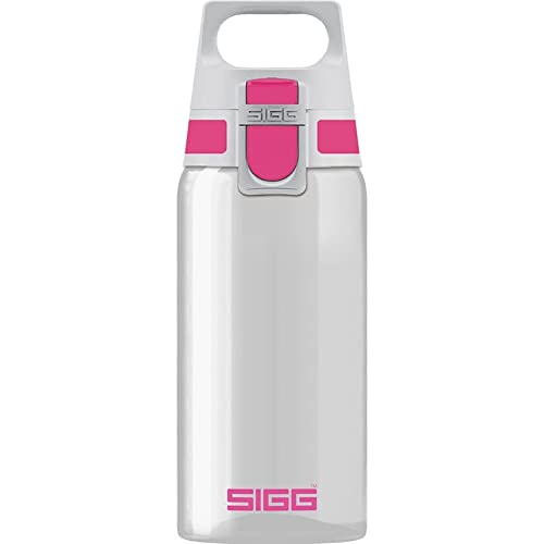 SIGG Total Clear ONE Berry Trinkflasche (0.5 L), schadstofffreie und auslaufsichere Trinkflasche, leichte Trinkflasche aus Tritan von SIGG