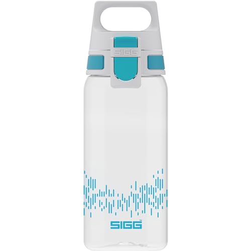 SIGG Total Clear ONE MyPlanet™ Aqua Trinkflasche (0.5 L), BPA-freie und auslaufsichere Trinkflasche, bruchfeste Sport Trinkflasche aus Tritan mit Fruchtfilter von SIGG