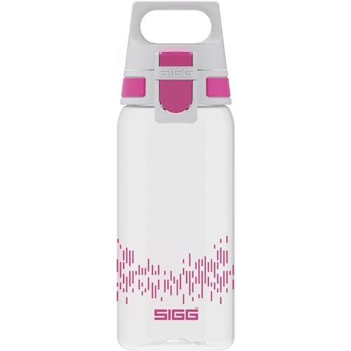 SIGG Total Clear ONE MyPlanet™ Berry Trinkflasche (0.5 L), BPA-freie und auslaufsichere Trinkflasche, bruchfeste Sport Trinkflasche aus Tritan mit Fruchtfilter von SIGG