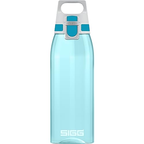 SIGG - Tritan Trinkflasche - Total Color ONE ONE - Für Kohlensäurehaltige Getränke Geeignet - Spülmaschinenfest - Auslaufsicher - Federleicht - BPA-frei - 0,6L / 1L, Aqua von SIGG